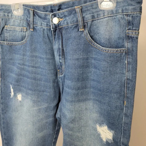 SHEIN Men's  Zip Bottom Jeans - Picture 3 of 6